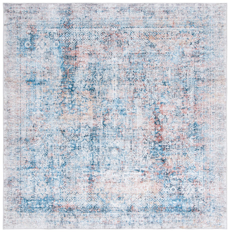 Safavieh Santa Monica Stm539M Blue/Rust Rug.