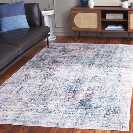 Safavieh Santa Monica Stm539N Navy/Beige Rug.