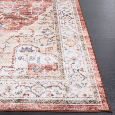 Safavieh Santa Monica Stm556Q Rust/Gold Rug.