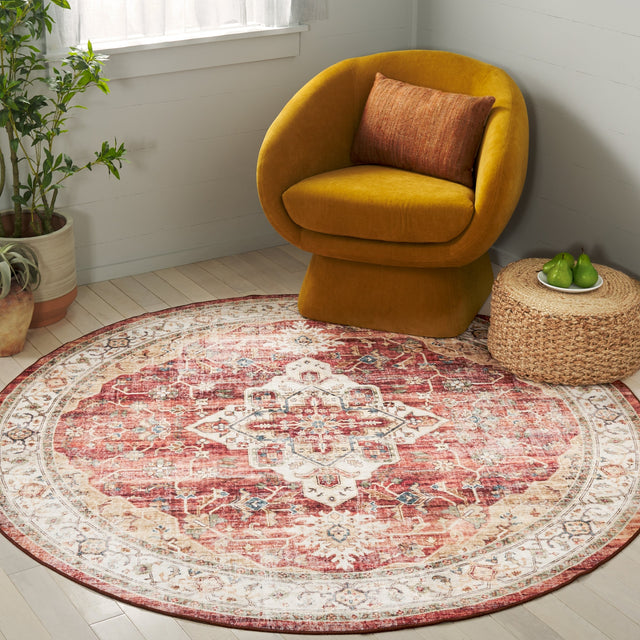 Safavieh Santa Monica Stm556Q Rust/Gold Rug.