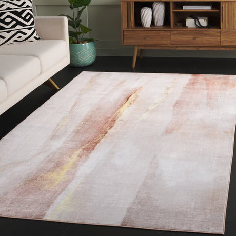 Safavieh Santa Monica Stm807B Beige/Gold Rug.