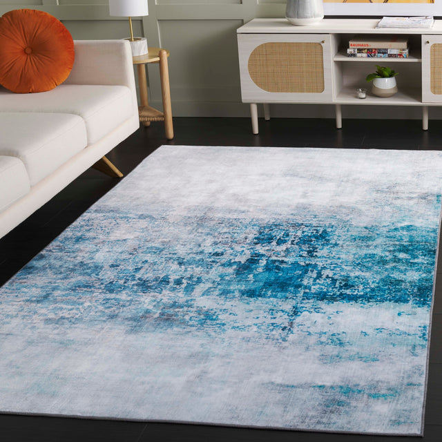 Safavieh Santa Monica Stm833F Grey/Blue Rug.