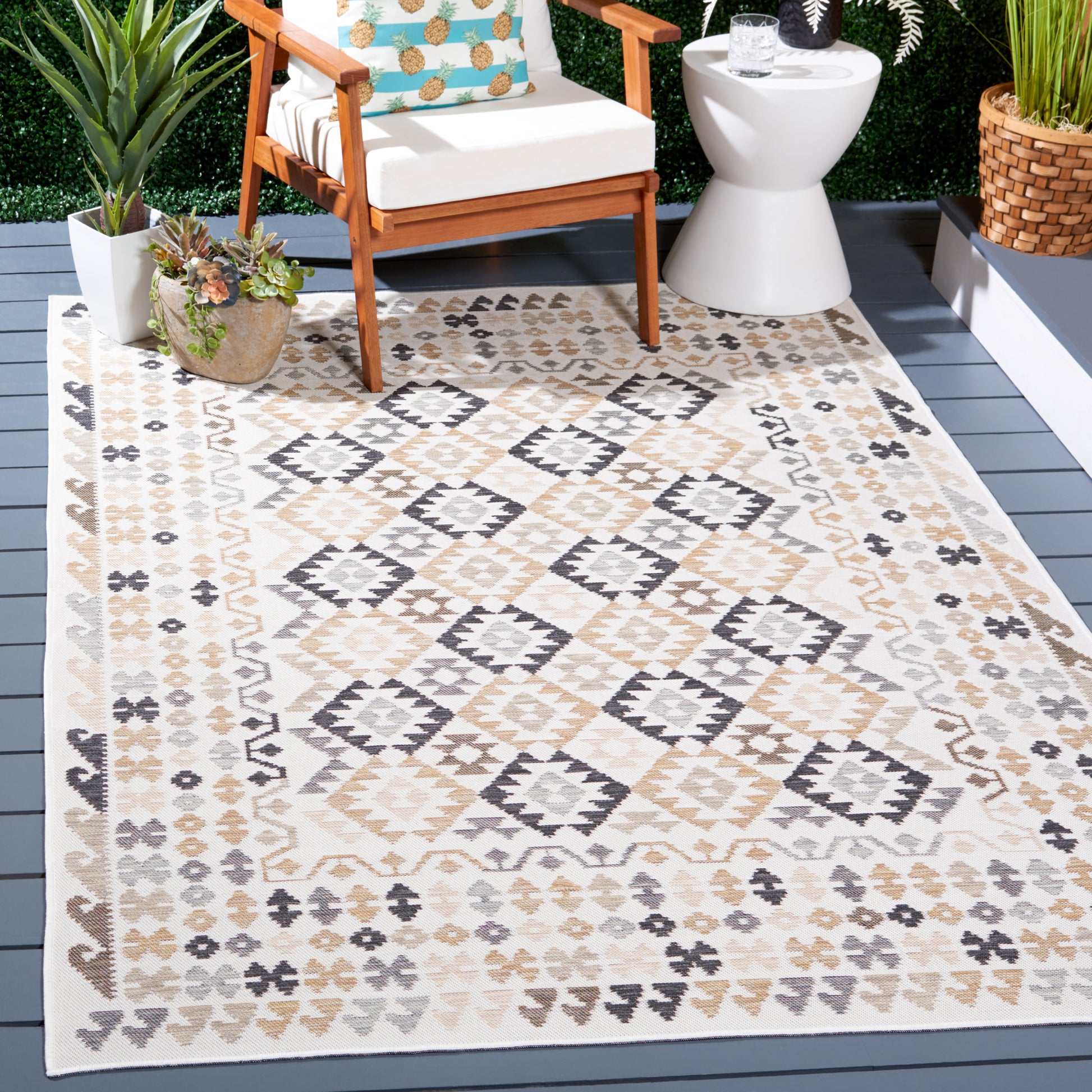 Safavieh Sunrise Sun622B Ivory/Beige Black Area Rug