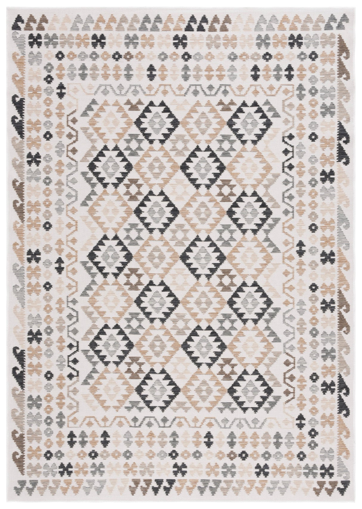 Safavieh Sunrise Sun622B Ivory/Beige Black Rug.