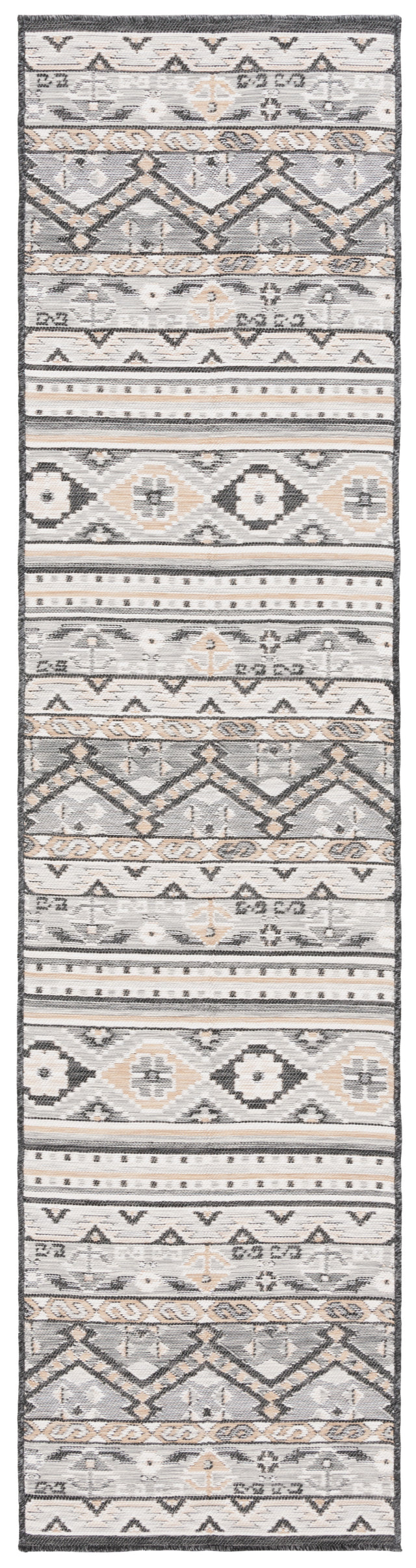 Safavieh Sunrise Sun629F Grey/Beige Black Rug.