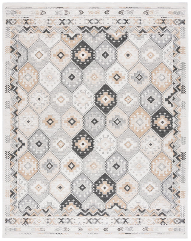 Safavieh Sunrise Sun630A Ivory/Grey Black Rug.