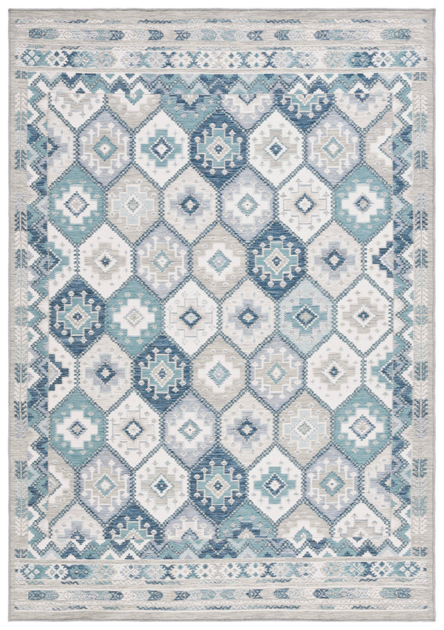 Safavieh Sunrise Sun630F Grey/Blue Ivory Rug.