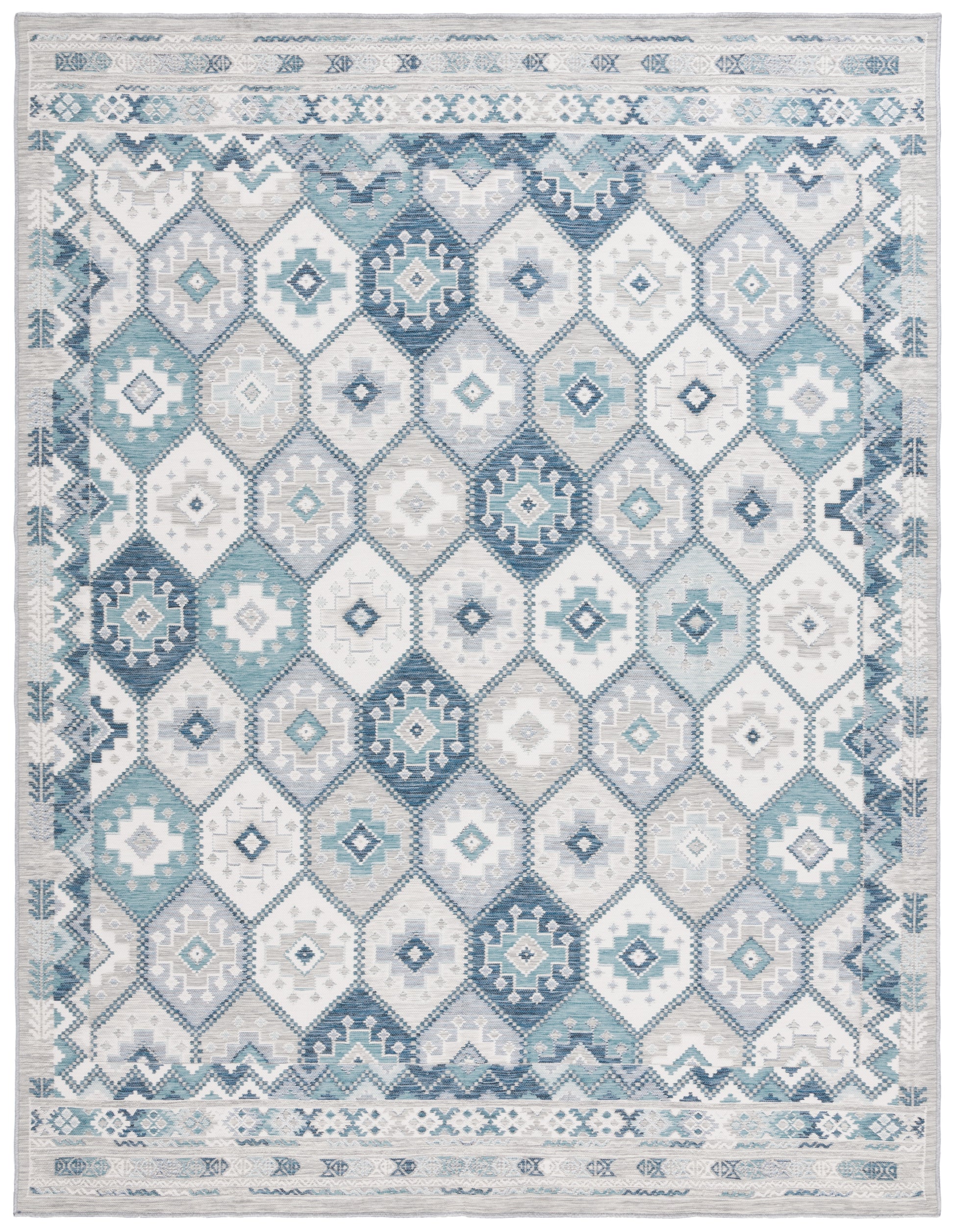 Safavieh Sunrise Sun630F Grey/Blue Ivory Area Rug