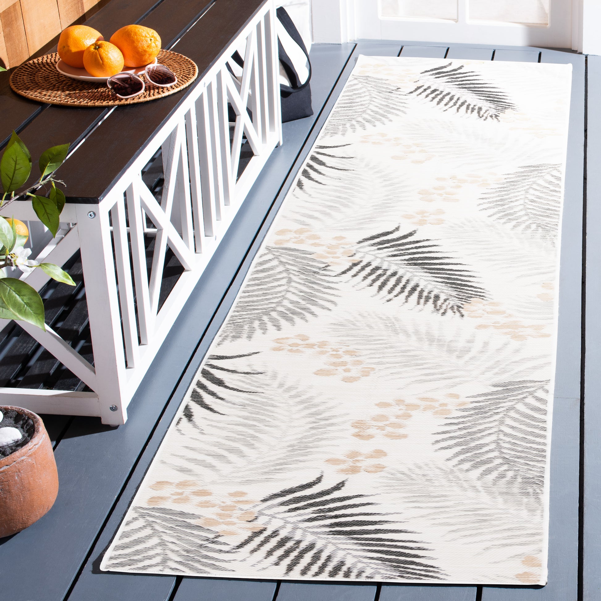 Safavieh Sunrise Sun675B Ivory/Grey Black Area Rug