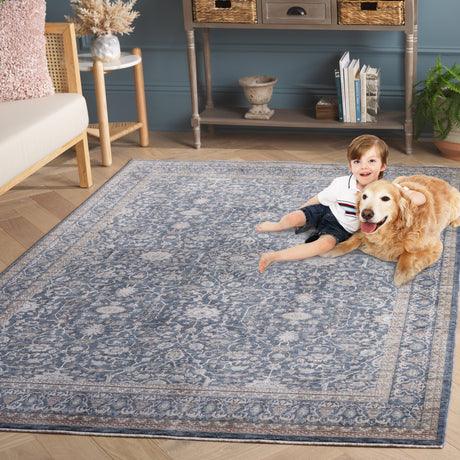 Safavieh Sutton Sut103N Navy/Beige Rug.