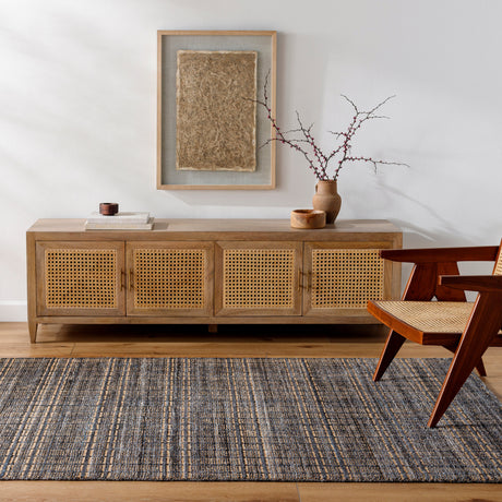 Surya Shivan Svh-2301 Dark Grey, Grey, Steel Grey, Slate Blue, Ink Rug.