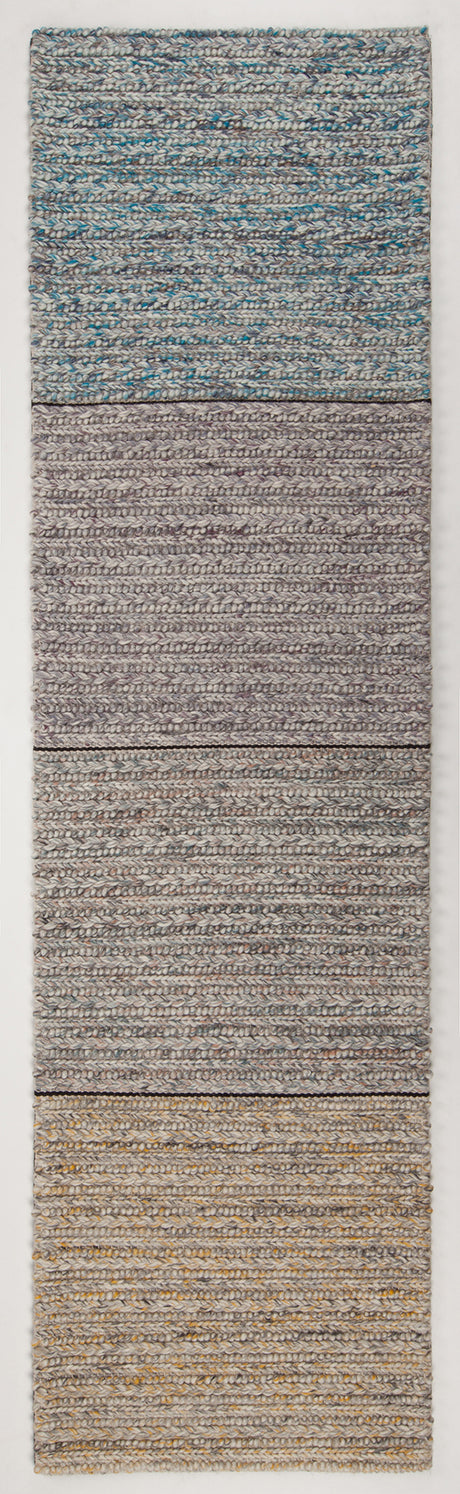 Chandra Sylvie Syl-48002 Orange / Grey / White Rug - sample color blanket
