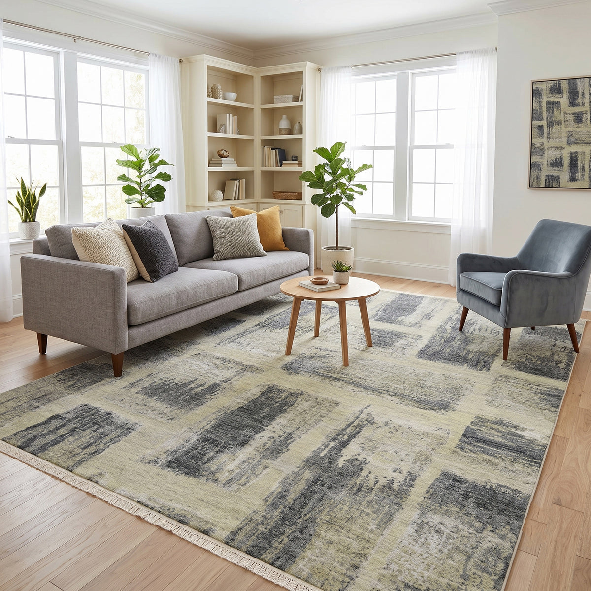 Amer Synergy SYN-41 Light Gray area rug - lifestyle view