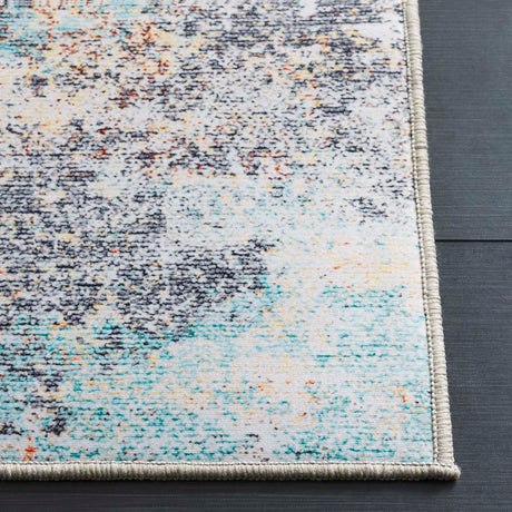 Safavieh Tacoma Tac943P Rust/Aqua Area Rug