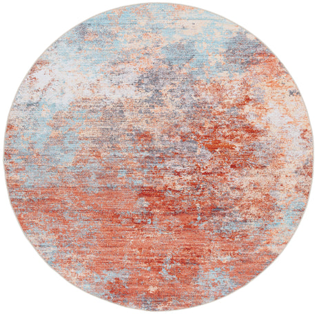 Safavieh Tacoma Tac943P Rust/Aqua Area Rug