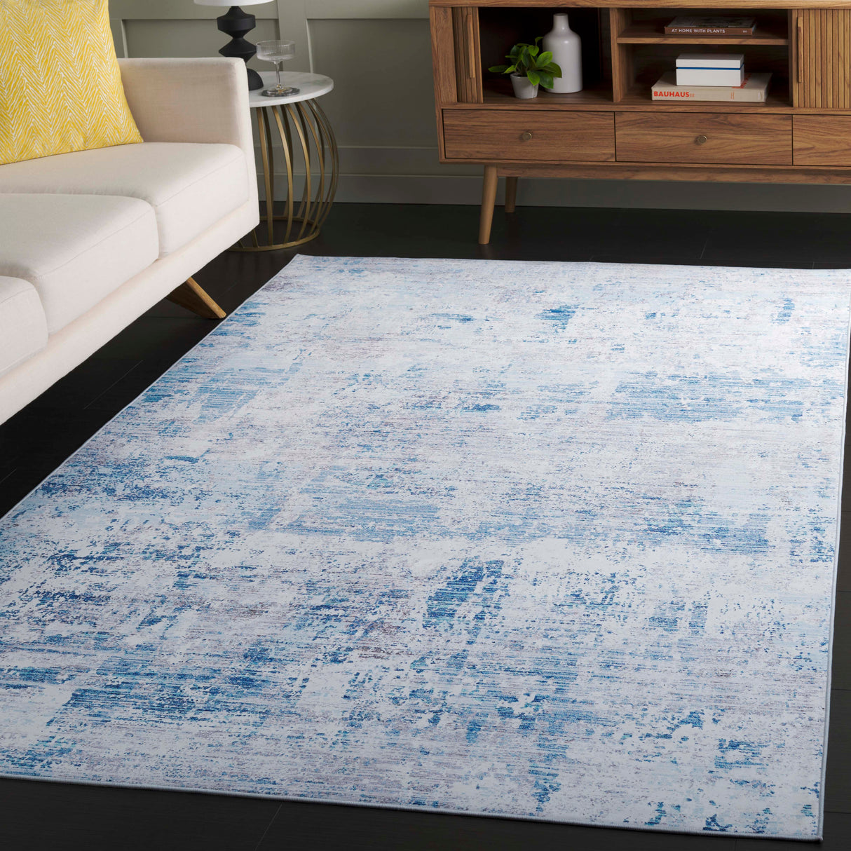 Safavieh Tacoma Tac944F Grey/Light Blue Rug.