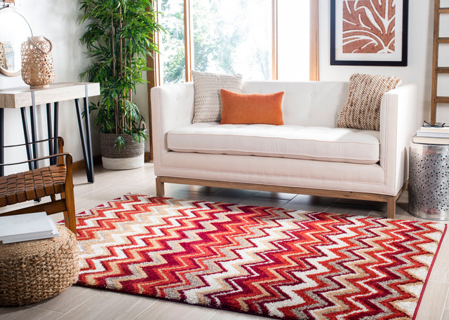 Safavieh Tahoe Tah477B Beige/Terracotta Rug.