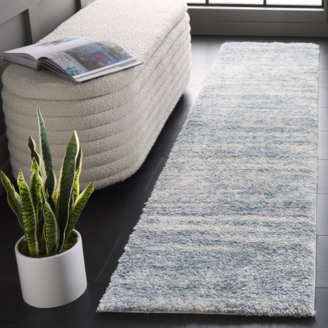 Safavieh Tahoe Shag Tho653M Blue/Ivory Rug.