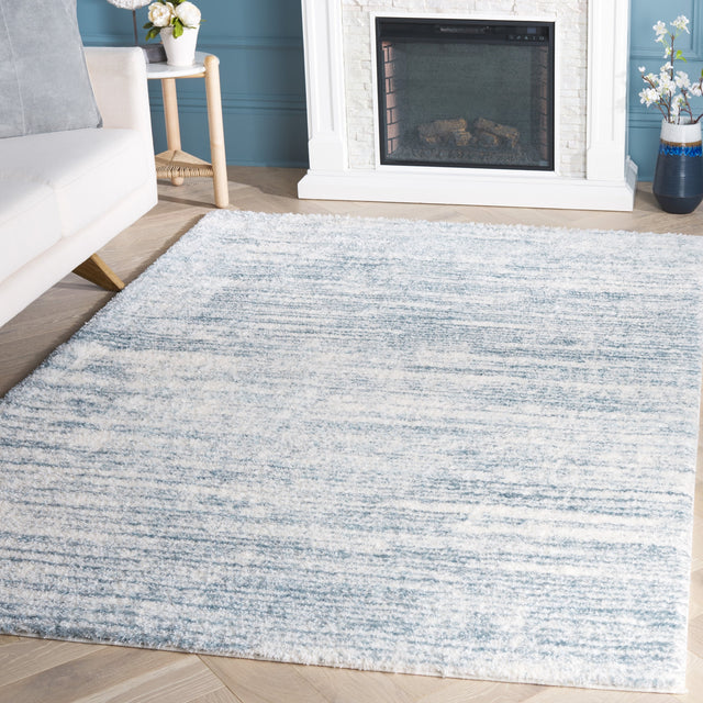 Safavieh Tahoe Shag Tho653M Blue/Ivory Rug.