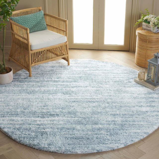 Safavieh Tahoe Shag Tho653M Blue/Ivory Rug.