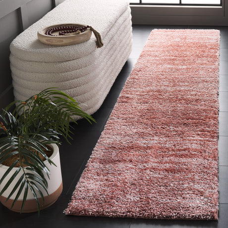 Safavieh Tahoe Shag Tho653U Pink/Ivory Rug.