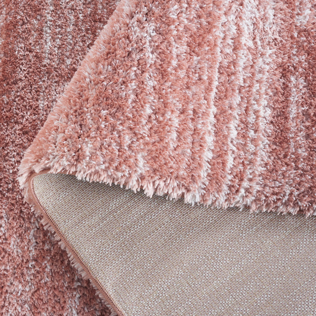 Safavieh Tahoe Shag Tho653U Pink/Ivory Rug.