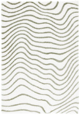 Safavieh Tahoe Shag Tho680W Ivory/Green Rug.