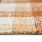 Amer Tartan TRA-10 Orange area rug - profile view