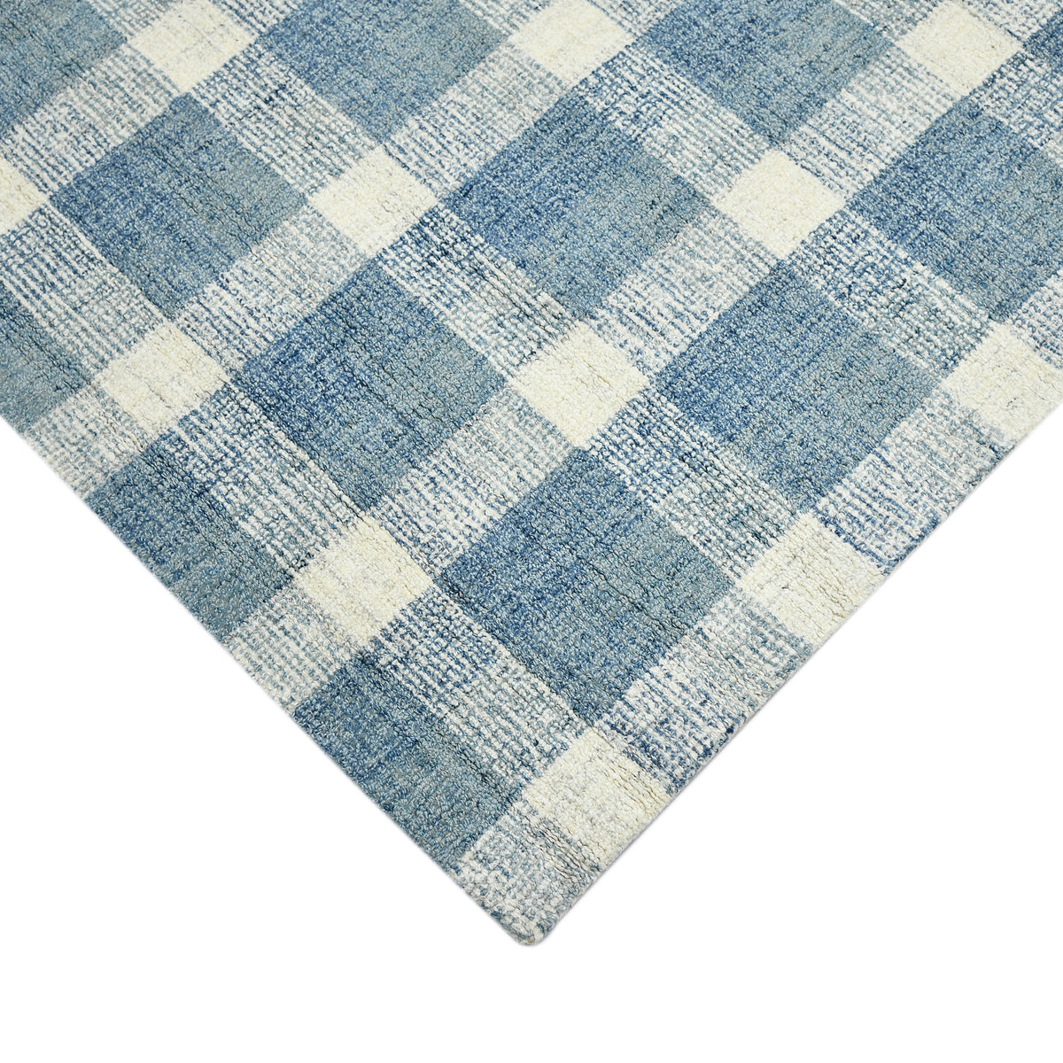Amer Tartan TRA-11 Blue area rug - corner view