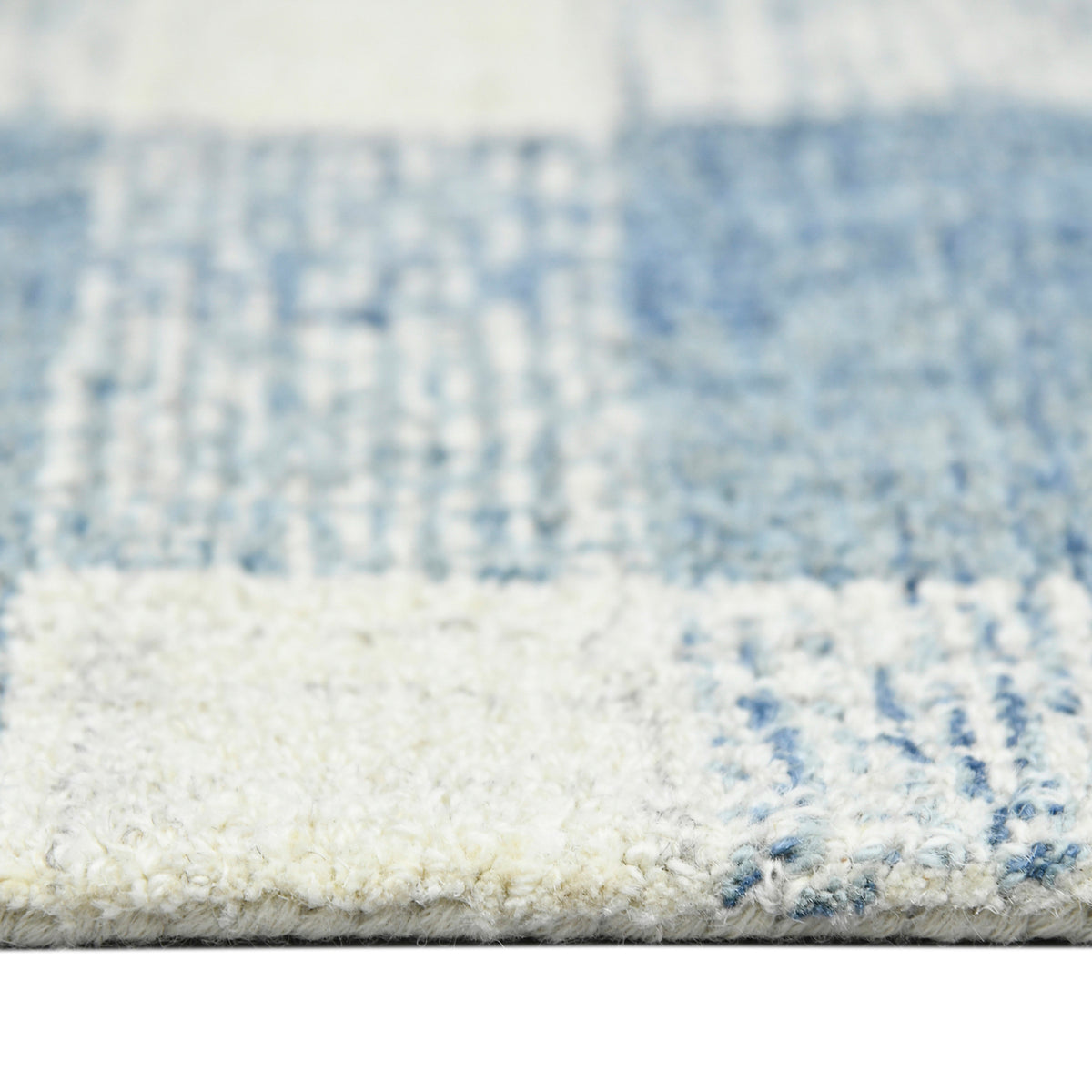 Amer Tartan TRA-11 Blue area rug - profile view
