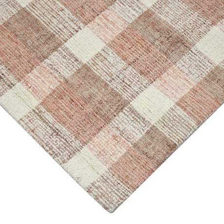 Amer Tartan TRA-14 Rose Gold area rug - corner view
