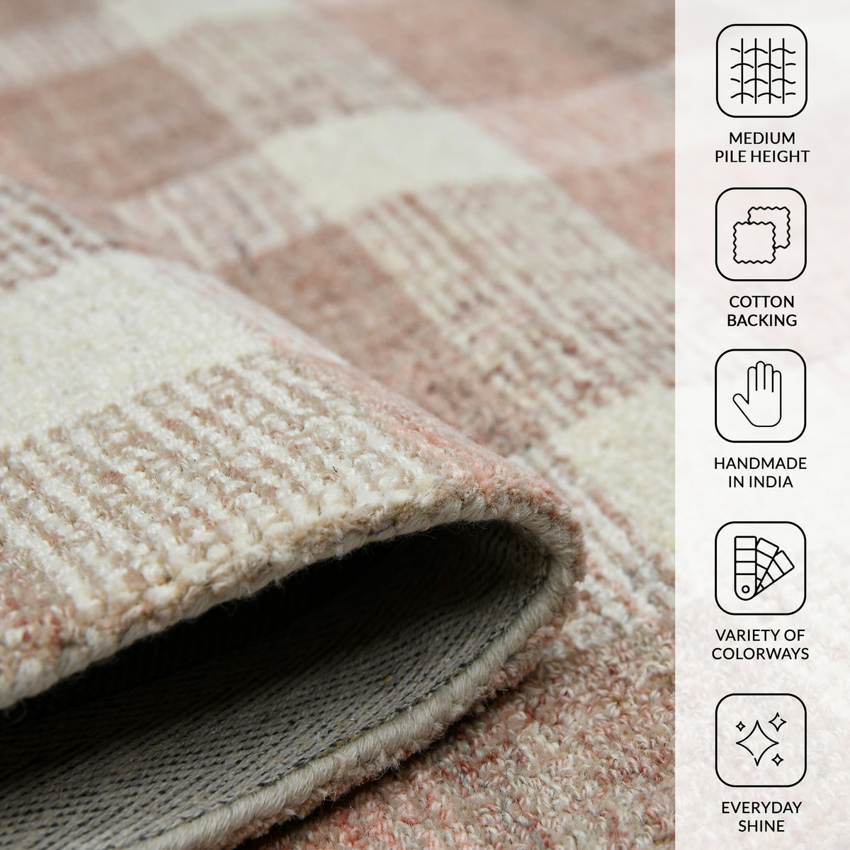 Amer Tartan TRA-14 Rose Gold area rug - infographic view