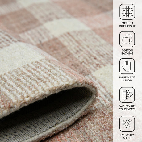 Amer Tartan TRA-14 Rose Gold area rug - infographic view