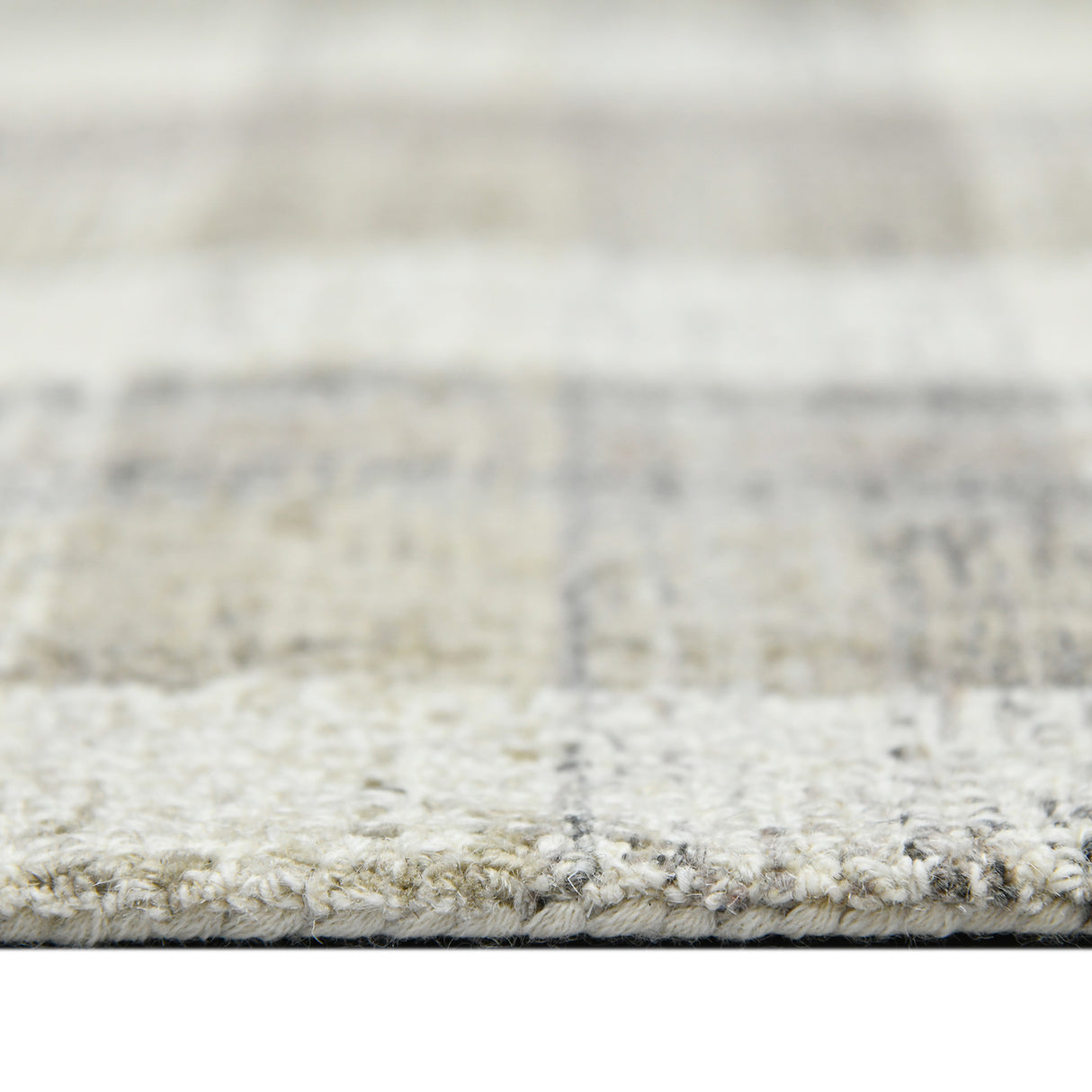 Amer Tartan Farmhouse Plaid Hand-Tufted Sand Area Rug