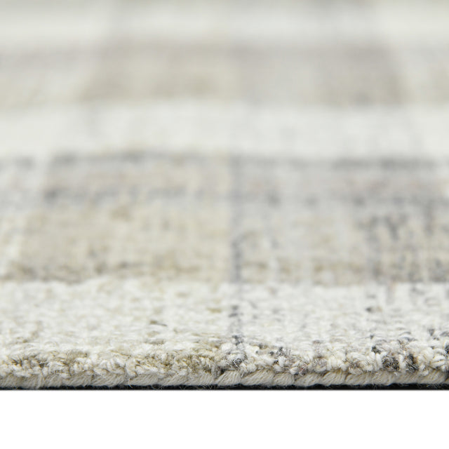 Amer Tartan Farmhouse Plaid Hand-Tufted Sand Area Rug