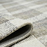 Amer Tartan TRA-4 Sand area rug - rolled view