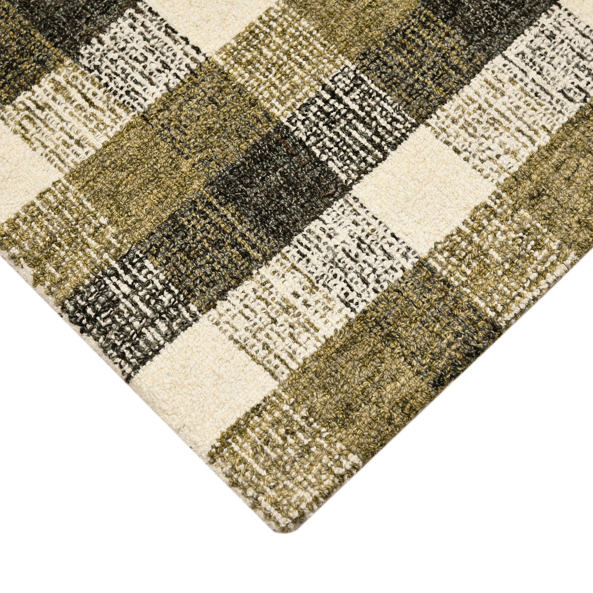 Amer Tartan TRA-5 Khaki area rug - corner view