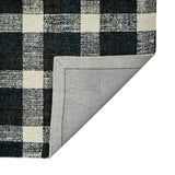 Amer Tartan TRA-6 Charcoal area rug - back view