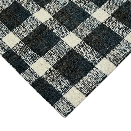 Amer Tartan TRA-6 Charcoal area rug - corner view