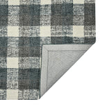 Amer Tartan TRA-8 Dark Gray area rug - back view