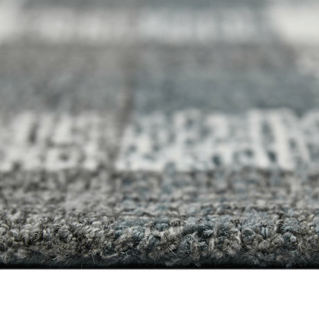 Amer Tartan TRA-8 Dark Gray area rug - profile view