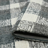 Amer Tartan TRA-8 Dark Gray area rug - rolled view