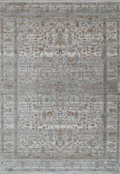 Dynamic Rugs Trevi 13250 Power Loomed Transitional Grey/Cream Rug