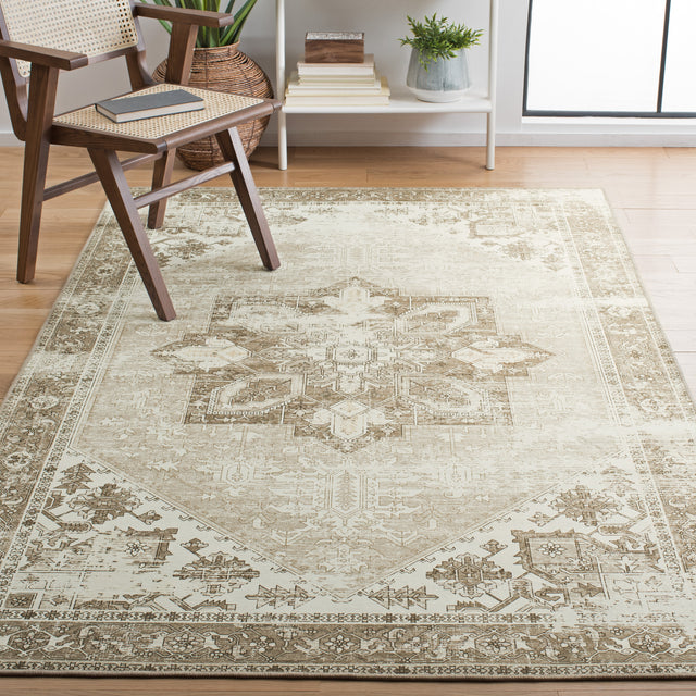 Safavieh Machine Washable Tucson Tsn102W Sage/Ivory Rug