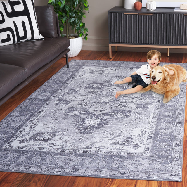 Safavieh Tucson Tsn106F Dark Grey/Light Grey Rug.