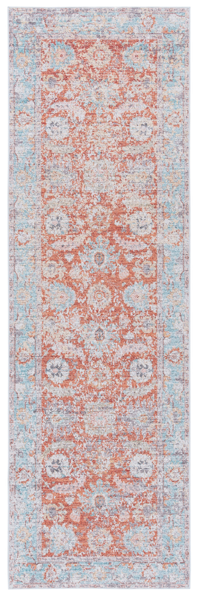 Safavieh Tucson Tsn908K Turquoise/Rust Rug.