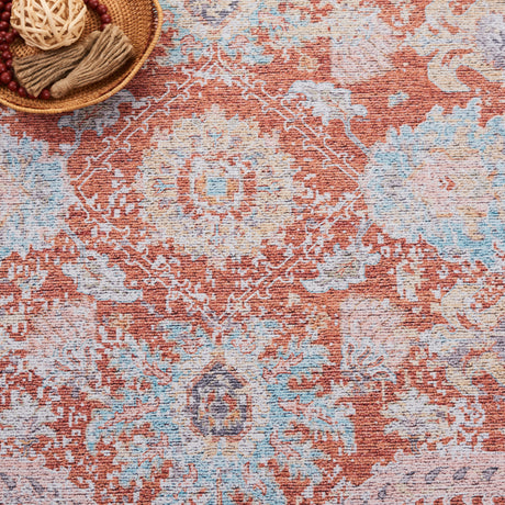 Safavieh Tucson Tsn908K Turquoise/Rust Area Rug