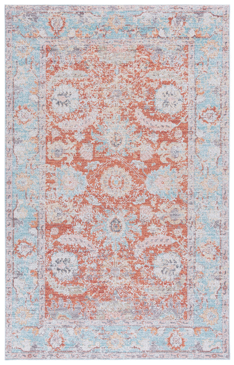 Safavieh Tucson Tsn908K Turquoise/Rust Area Rug