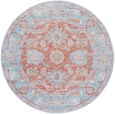 Safavieh Tucson Tsn908K Turquoise/Rust Area Rug