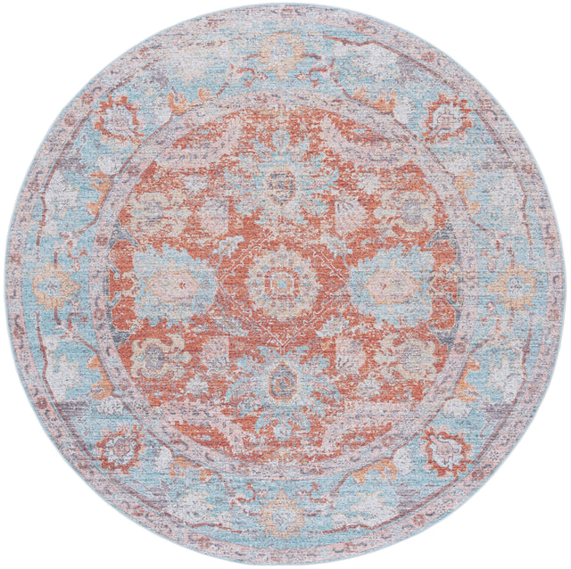 Safavieh Tucson Tsn908K Turquoise/Rust Rug.